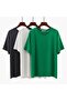 Basic Plain Patternless 3-Piece Oversize Unisex Tshirt Multiple Combination