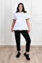 Women's Large Size Back Detailed Tracksuit Set 3804-23