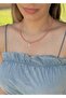 Women's necklace with sand bead eyes