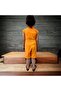 Girl's Jumpsuit with Shorts/Buttoned Pocket Detailed/Short Jumpsuit - 3