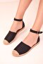 Black Denim Women's Sandals 18251 - 4