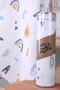 Muslin Cover 85x90cm Letter Pattern Organic Gift Breastfeeding Bottom Opening Newborn Stroller Cover - 2