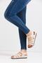 Women's Velcro Orthopedic Soft Tbana Summer Sandals Model - Beige - 2