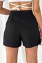 Women's New Season Button Detailed Front Pocket Shorts Skirt - 6