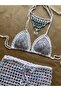 Serena Special Design Shiny Crochet Set with Skirt Top Necklace - 2