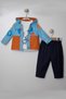 Lummy Unisex Planet Patterned 3 Piece Raincoat Baby Set - 4