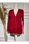 Women's Thin Knitwear Seasonal Button-Front Cardigan with Sleeve Cuffs - 2