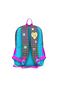 Kids Gray Blue Pink Anime Patterned Four Compartment School Backpack 23737 - 3