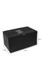 Medium Size Black Storage Bag with Print Detail 63 X 40 X 34 Cm - 4