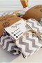 100% Cotton Zigzag Pattern Elastic Baby Sheet - Pillowcase Set 70x130 cm - 2