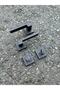 SOFUOĞLU LUX ANKA SQUARE BADGE ( BATHROOM - WC ) TYPE HANDLE (MATTE ANTHRACITE) DOOR HANDLE ALUMINUM / STEEL - 7