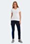 Pericas Women's V-Neck Ecru T-Shirt - 7
