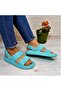 1260 Water Green Lightweight Comfortable Women's Slippers & Sandals - 2