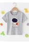 Potato Astronaut Printed Oversize Crew Neck Cotton Children's T-shirt