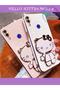 Water Green Hello Kitty Stand Edge Gold Detailed Luxury Silicone Case for Samsung Galaxy A20 - 4