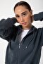 Women's Zippered Hooded Plain Cardigan - Minimalism and Quality Together - 5