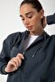 Women's Zippered Hooded Plain Cardigan - Minimalism and Quality Together - 6