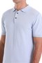 Blue Comfort Fit Plain Polo Neck Rayon Knitwear T-Shirt - 5