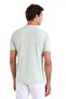 Green Comfort Fit Plain Polo Neck Rayon Knitwear T-Shirt - 6