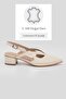 WOMEN'S BEIGE GENUINE LEATHER HEEL SHOES, NUMBER 35-41-42 - 2