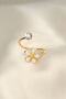 Zircon Stone Daisy Design Adjustable Ring