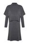 Anthracite Midi Knitwear Super Wide Fit Sweater Dress Twoaw24El00012 - 7