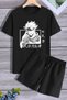 Kids Jujutsu Kaisen Japanese Anime Printed Children's T-Shirt Shorts Set