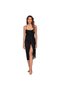 Black Long Pareo Women's Beach Dress New Season Tulle - 5