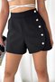 Women's New Season Button Detailed Front Pocket Shorts Skirt
