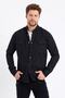 Men's Black Double Pocket Snap Button Slim Fit Denim Shirt-tcktgmlkr01s - 5