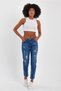 ALEXANDERGARDİ Special Collection Ripped Detail Denim Pants (AG-1051G)