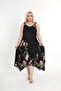 Summer Strappy Combed Cotton Asymmetrical Cut Plus Size Dress - 5