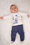 Lummy Unisex Planet Patterned 3 Piece Raincoat Baby Set - 3