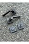 SOFUOĞLU LUX ANKA SQUARE BADGE ( BATHROOM - WC ) TYPE HANDLE (MATTE ANTHRACITE) DOOR HANDLE ALUMINUM / STEEL - 2