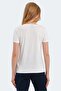Pericas Women's V-Neck Ecru T-Shirt - 2