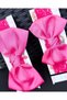 Luxury large coarse satin bow lace soft rubberized hairband bandana mother daughter Children's combo set - 2