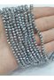 Crystal Beads - 4mm Silver (( 10 Strings ))