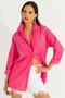 Women's Fuchsia Sequined Shirt FRA310
