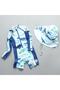 Upf50+ Sea Lifesaw Boy's Swimsuit with Cap - 3