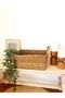 Rectangular Medium Size Multi-Purpose Organizer/Organizer/Organizer/Basket with Wicker Handles - 2