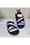 2834-2888 Navy Blue Massage Sole Daily Pool Beach Men's Slippers - 7