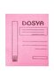 50 Pieces Pink File Full Cover Cardboard File Pink - 3