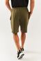 Khaki Comfortable 100% Cotton Combed Cotton Lace Up Short Trendy Men's Shorts with Pockets - 8
