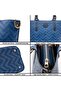 Emma Hand and Shoulder Bag Navy Blue Zigzag - 4