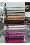 Red Width Lycra Elastic Velvet Fabric 6-Piece Chair Cover - 5