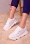 Women's White Sneakers 18241 - 2