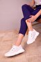 Women's White Sneakers 18241 - 3