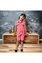 Girl's Jumpsuit with Shorts/Buttoned Pocket Detailed/Short Jumpsuit