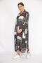 Women's Colorful Plus Size Woven Viscose Fabric Front Button Long Dress 65n36473 - 3
