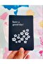HAVE A GOOD DAY PASSPORT CASE AND ELEGANT DAISYS TRUCKET LABEL BLACK COOL WOMEN'S GIFT SET - 2